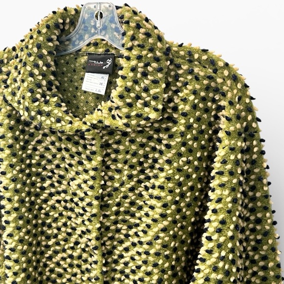 Boho Textural Wool Blend Conceptual Design Jacket - Picture 6 of 13